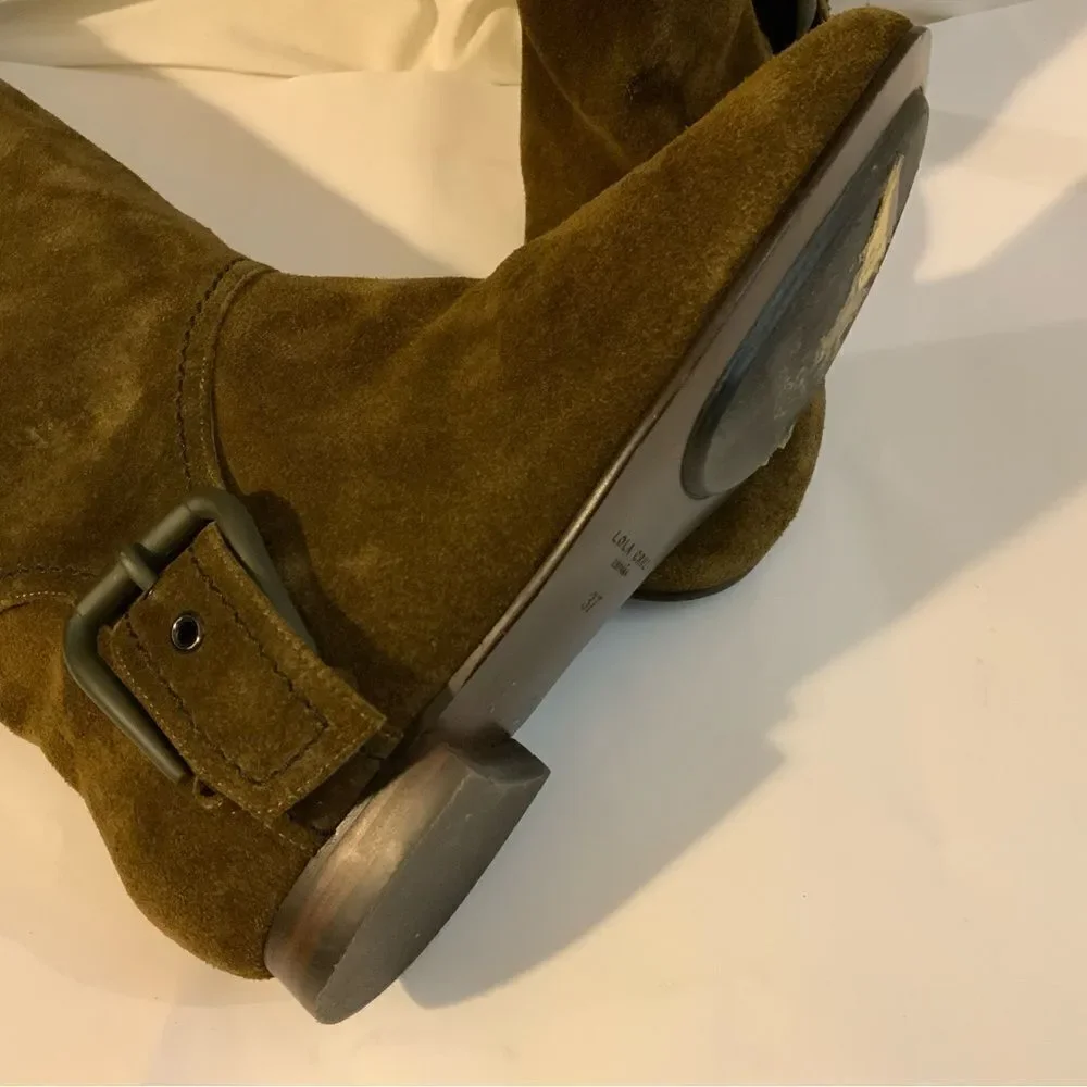 LOLA CRUZ Espana Brown  Suede Tall Boots, EU 37